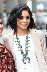VANESSA HUDGENS Outside Her Play Gigi on Broadway in New York