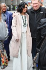 VANESSA HUDGENS Outside Her Play Gigi on Broadway in New York