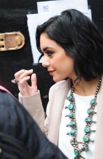 VANESSA HUDGENS Outside Her Play Gigi on Broadway in New York