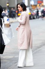 VANESSA HUDGENS Outside Her Play Gigi on Broadway in New York