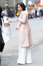 VANESSA HUDGENS Outside Her Play Gigi on Broadway in New York