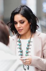 VANESSA HUDGENS Outside Her Play Gigi on Broadway in New York