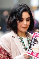 VANESSA HUDGENS Outside Her Play Gigi on Broadway in New York