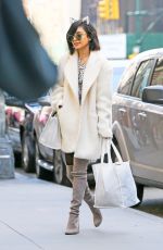 VANESSA HUDGENS Waring Cat Eats Out in New York