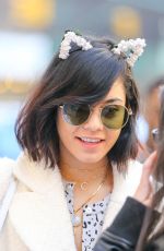 VANESSA HUDGENS Waring Cat Eats Out in New York