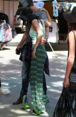 VICTORIA JUSTICE Out Shopping at Melrose Trading Post Flea Market in Los Angeles
