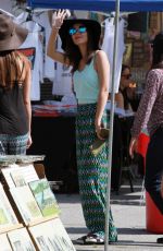 VICTORIA JUSTICE Out Shopping at Melrose Trading Post Flea Market in Los Angeles