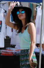 VICTORIA JUSTICE Out Shopping at Melrose Trading Post Flea Market in Los Angeles