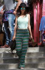 VICTORIA JUSTICE Out Shopping at Melrose Trading Post Flea Market in Los Angeles