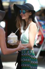 VICTORIA JUSTICE Out Shopping at Melrose Trading Post Flea Market in Los Angeles