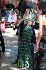 VICTORIA JUSTICE Out Shopping at Melrose Trading Post Flea Market in Los Angeles