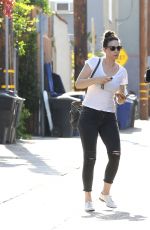 WHITNEY CUMMING Arrives at a Gym in Hollywood