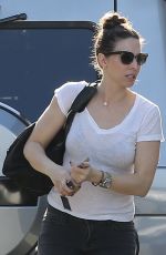 WHITNEY CUMMING Arrives at a Gym in Hollywood