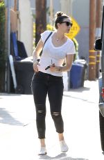 WHITNEY CUMMING Arrives at a Gym in Hollywood