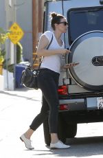 WHITNEY CUMMING Arrives at a Gym in Hollywood