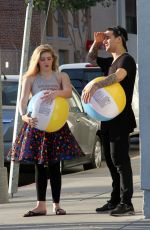 WILLOW SHIELDS on the Set of DWTS Commercial in Hollywood