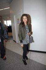 ZENDAYA COLEMAN Arrives at LAX Airport in Los Angeles