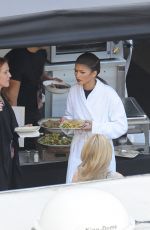 ZENDAYA COLEMAN on the Set of Bad Blood Music Video in Los Angeles