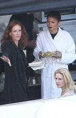 ZENDAYA COLEMAN on the Set of Bad Blood Music Video in Los Angeles
