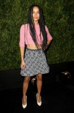 ZOE KRAVITZ at Chanel Dinner at Tribeca Film Festival in New York