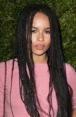 ZOE KRAVITZ at Chanel Dinner at Tribeca Film Festival in New York