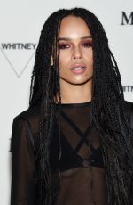ZOE KRAVITZ at Whitney Museum of American Art Opening in New York