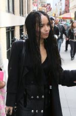 ZOE KRAVITZ Out and About in New York 04/19/2015