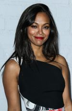 ZOE SALDANA at Samsung Galaxy S6 and Galaxy S6 Edge Launch in Los Angeles