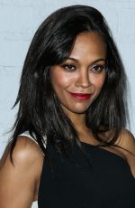 ZOE SALDANA at Samsung Galaxy S6 and Galaxy S6 Edge Launch in Los Angeles