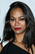 ZOE SALDANA at Samsung Galaxy S6 and Galaxy S6 Edge Launch in Los Angeles