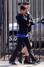 ZOE SALDANA Leaves a Gym in Hollywood