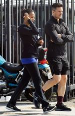 ZOE SALDANA Leaves a Gym in Hollywood