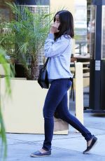 ZOE SALDANA Out and About in Hollywood 04/26/2015
