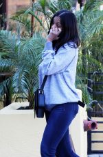 ZOE SALDANA Out and About in Hollywood 04/26/2015
