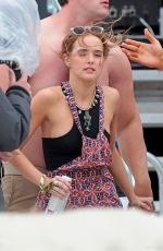 ZOEY DEUTCH on the Set of Dirty Grandpa on Tybee Island 04/28/2015