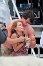 ZOEY DEUTCH on the Set of Dirty Grandpa on Tybee Island 04/28/2015