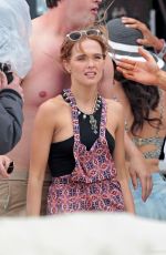 ZOEY DEUTCH on the Set of Dirty Grandpa on Tybee Island 04/28/2015