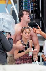 ZOEY DEUTCH on the Set of Dirty Grandpa on Tybee Island 04/28/2015