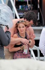 ZOEY DEUTCH on the Set of Dirty Grandpa on Tybee Island 04/28/2015