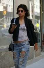 ADELE EXARCHOPOULOS in Ripped Jeans Out in New York 05/03/2015