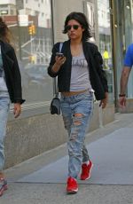 ADELE EXARCHOPOULOS in Ripped Jeans Out in New York 05/03/2015