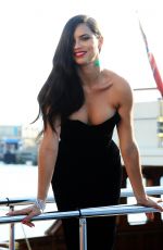 ADRIANA LIMA Boards at a Yacht in Cannes