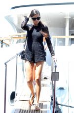 ADRIANA LIMA Leaves a Yacht in Cannes 05/20/2015