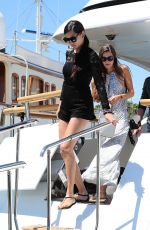 ADRIANA LIMA Leaves a Yacht in Cannes 05/20/2015
