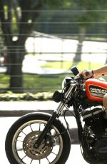 ALESSANDRA AMBROSIO at Motorcycle Ride in Rio De Janeiro 05/26/2015