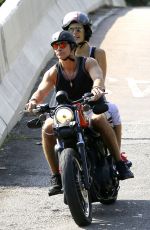 ALESSANDRA AMBROSIO at Motorcycle Ride in Rio De Janeiro 05/26/2015
