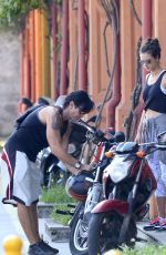 ALESSANDRA AMBROSIO at Motorcycle Ride in Rio De Janeiro 05/26/2015