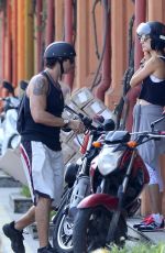 ALESSANDRA AMBROSIO at Motorcycle Ride in Rio De Janeiro 05/26/2015