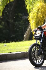 ALESSANDRA AMBROSIO at Motorcycle Ride in Rio De Janeiro 05/26/2015