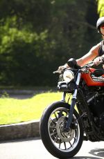 ALESSANDRA AMBROSIO at Motorcycle Ride in Rio De Janeiro 05/26/2015